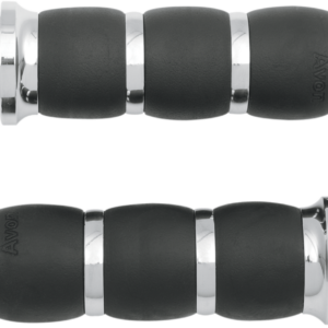 3-Ring Velvet Air Grips - TBW - Chrome