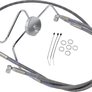 Brake Line - Front - +10" - Stainless Steel