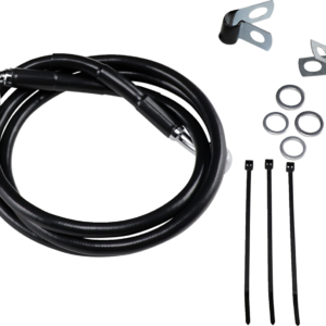 Brake Line - Front - Black - +4"