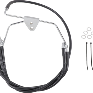 Brake Line - Front - Black - +6" - FLH '96-'07