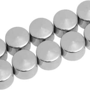 Bolt Covers - Hex - 7/16" - Chrome - 10 Pack