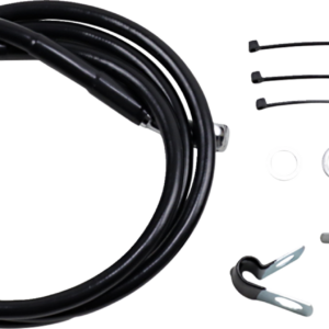 Brake Line - Front - Black - +10" - FXD '00-'05