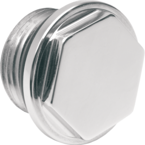 Fuel Tank Outlet Plug - Chrome