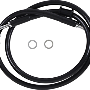 Brake Line - +10" - Black - '18-'24 Softail