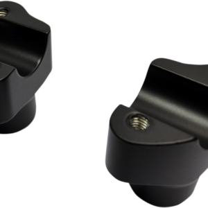 Buffalo Billet Aluminum Handlebar Risers - 1-1/2" - Flat Black