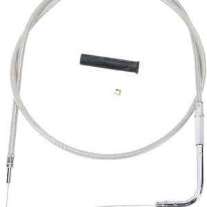 Stainless Braided Throttle Cable - 43-1/2"