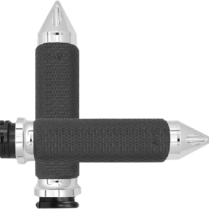 Vibration Dampening Memory Foam Grips - Small - Spike - Chrome