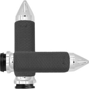 Vibration Dampening Memory Foam Grips - Large - Spike - TBW - Chrome