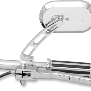 Mirror - Side View - Oval - Chrome - Left - Each