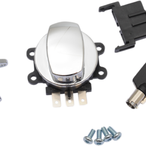 Side Hinge Ignition Switch with Saddlebag Lock - Chrome