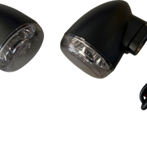 Turn Signal - Rear - Smoke/Amber - Black