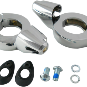 Turn Signal Mount - 39 mm - Chrome