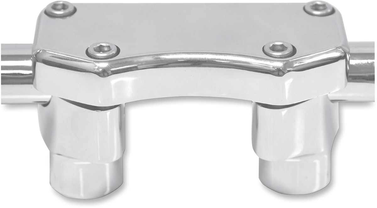 Handlebar Riser & Top Clamp Kit - 1-1/2" - Buffalo - Chrome