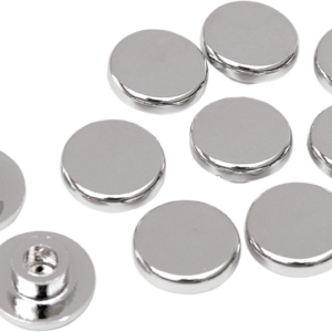 Bolt Covers - Allen/Buttonhead - Top Cover Only - 1/4" - Chrome - 10 Pack