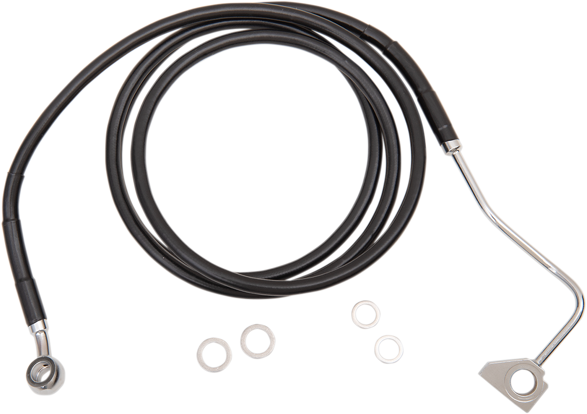 Brake Line - Front (Upper) - Black - +6" with ABS
