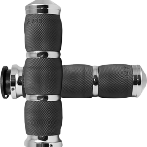 3-Ring Air Cushioned Grips - Indian - Chrome