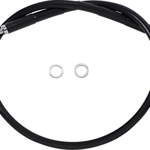 Brake Line - +4" - Black - '18-'21 Softail
