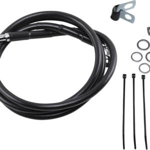 Brake Line - Front - Black - +8"