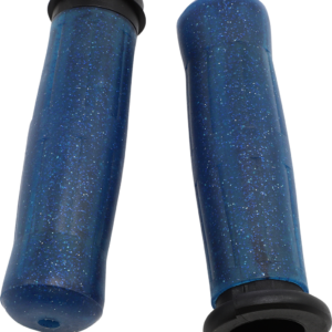 Old School Rubber Grips - Throttle-By-Wire - Sparkling Blue