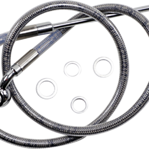 Brake Line - +2" - Stainless Steel - '15-'17 Softail
