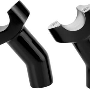 Forged Aluminum Handlebar Risers - Pullback - 3-1/2" - Black