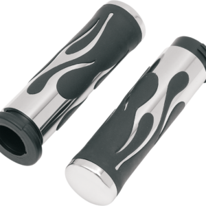 Flamed Grips - TBW - Chrome