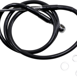 Brake Line - +8" - Black - '15-'17 Softail