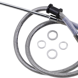 Brake Line - +2" - Stainless Steel - '15-'17 Softail
