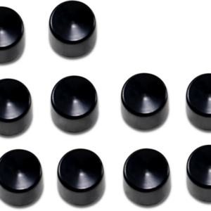 Bolt Covers - Hex - Deep - 9/16" - Black - 10 Pack