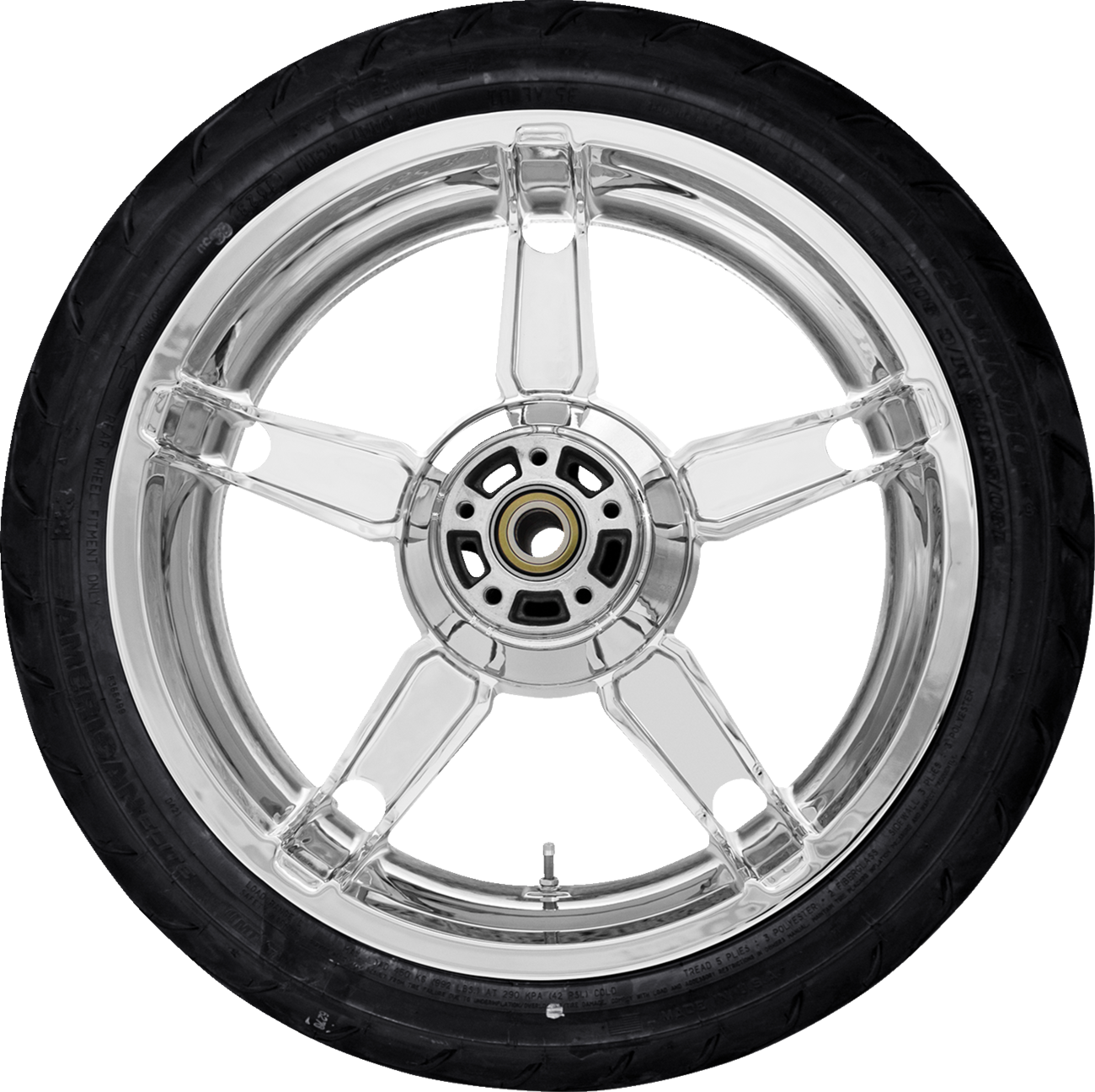 Daytona Rear Wheel - Chrome (18") | Dunlop AE Tire (180/55B18)