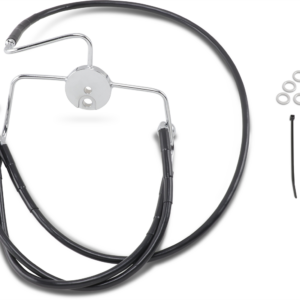 Brake Line - Front - Black - +8"