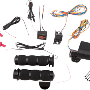 Heated Grips - Air Cushion - Throttle Boss - TBW - Black