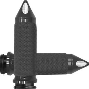 Vibration Dampening Memory Foam Grips - Large - Spike - TBW - Black