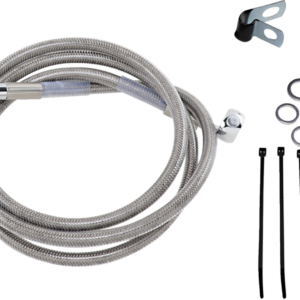 Brake Line - Front - +4" - Stainless Steel