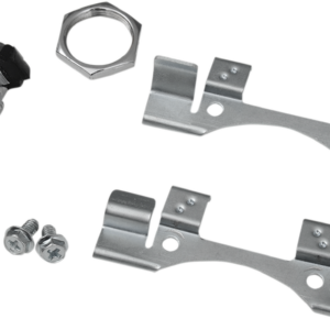 Fuel Door Latch Kit - Push-Button - Chrome