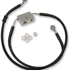 Brake Line - Front - +12" - Black - XL
