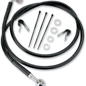 Brake Line - Front - Black - +2"