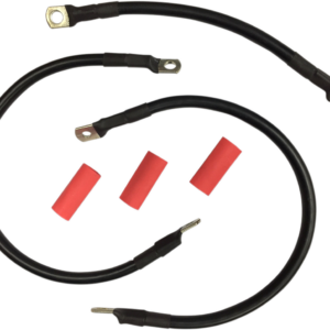 Black Battery Cable Set - '65-'84 FL
