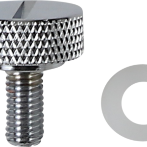 Seat Knob - Slotted - Chrome - 1/4"-28