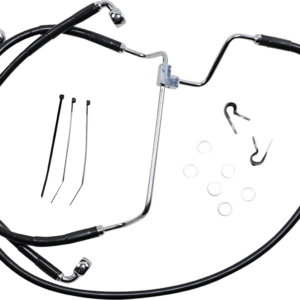 Brake Line - Front - Black - +4"