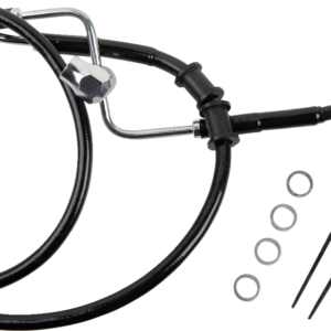 Brake Line - Rear - Master Cylinder to ABS - Black
