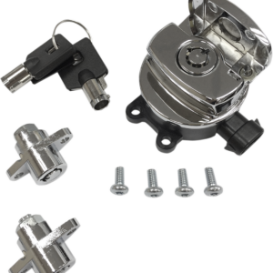 Side Hinge Ignition Switch with Saddlebag Lock - Chrome
