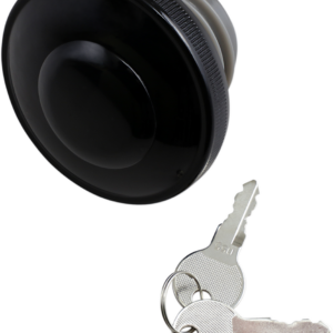 Screw-In Locking Gas Cap - Vented - Gloss Black