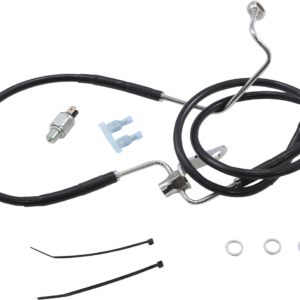 Brake Line - Rear - Black - +3" Non ABS