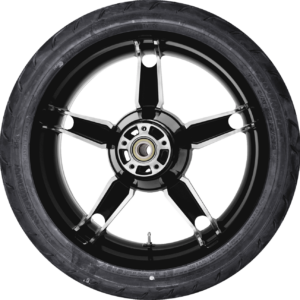 Daytona Rear Wheel - Black Cut (18") | Dunlop AE Tire (180/55B18)