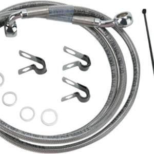 Brake Line - Front - +10" - Stainless Steel