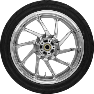 Hurricane Rear Wheel - Chrome (18") | Dunlop Tire (180/55B18)