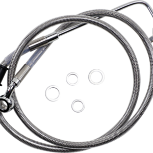 Brake Line - +10" - Stainless Steel - '15-'17 Softail