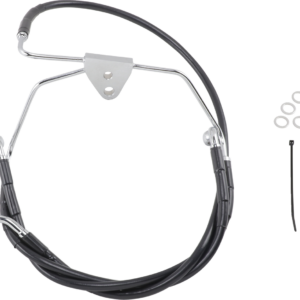 Brake Line - Front - Black - +2" - FLH '96-'07