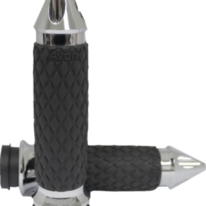 Diamond Contour Grips - Spike - Chrome - TBW